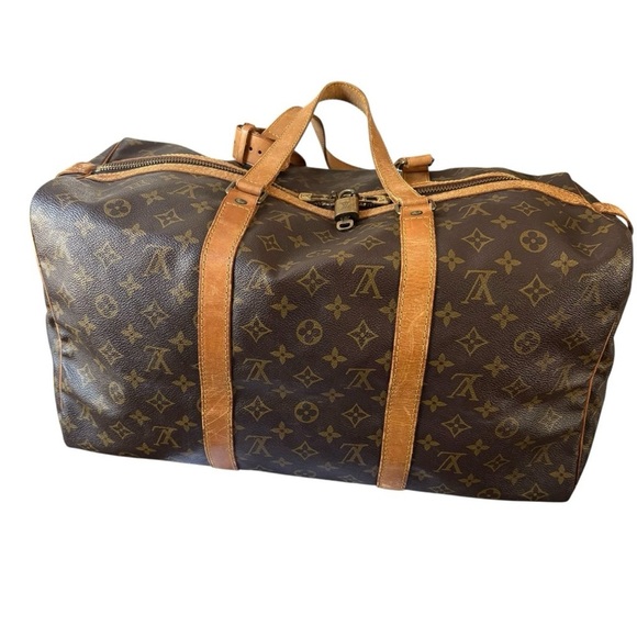 Louis Vuitton Monogram Sac Souple 45 with Luggage Tag & Lock Set - Picture 2 of 9